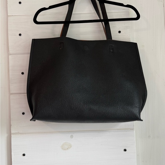 Street Level Black and Brown Totes with Structured Design - Picture 2 of 12